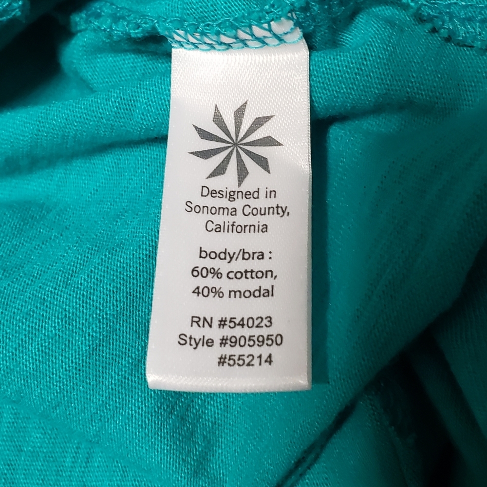 Athleta Sz M Empress Scoop Neck Dress Teal #905950 - Picture 8 of 11